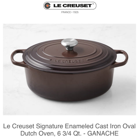 Le Creuset Enameled Cast Iron Signature 9 Quart Round Dutch Oven in Cerise  — Las Cosas Kitchen Shoppe