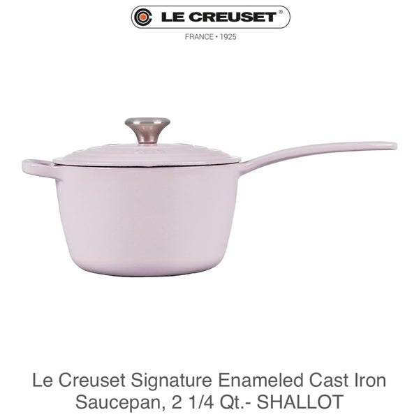 Le Creuset Signature Enameled Cast Iron Saucepan 2.25qt - SHALLOT