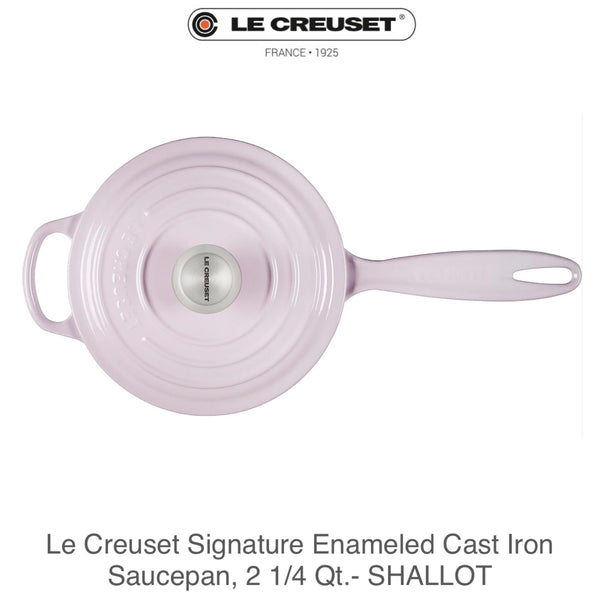 Le Creuset Signature Enameled Cast Iron Saucepan 2.25qt - SHALLOT