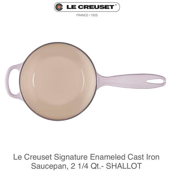 Le Creuset Signature Enameled Cast Iron Saucepan 2.25qt - SHALLOT