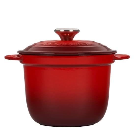 Le Creuset Cast Iron Rice Pot 2.25qt 18cm - CERISE