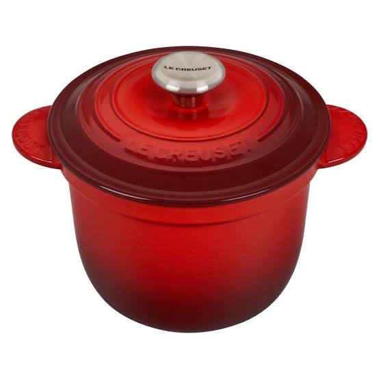 Le Creuset Cast Iron Rice Pot 2.25qt 18cm - CERISE