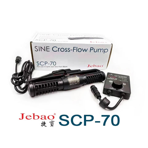 JEBAO SCP-70 Sine Cross Flow Pump Wave Maker with Controller, Black