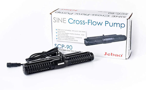 JEBAO SCP-90 Sine Cross Flow Pump Wave Maker with Controller, Black