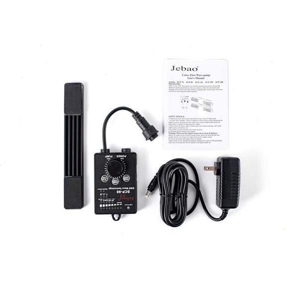 JEBAO SCP-70 Sine Cross Flow Pump Wave Maker with Controller, Black
