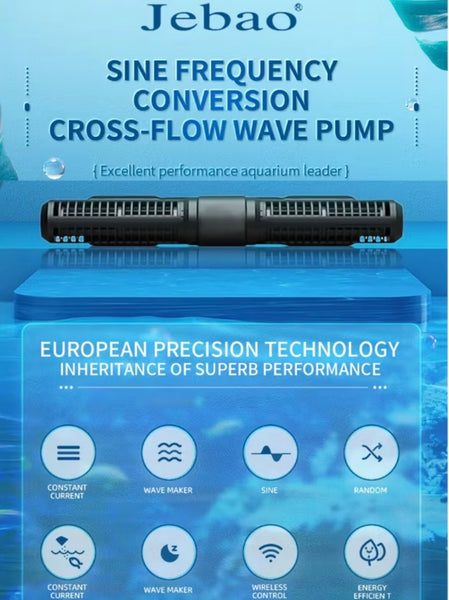 JEBAO SCP-70 Sine Cross Flow Pump Wave Maker with Controller, Black