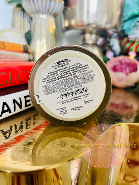 Bath & Body Works 🇺🇸 STRAWBERRY POUND CAKE single-wick Candle 7 oz / 198g