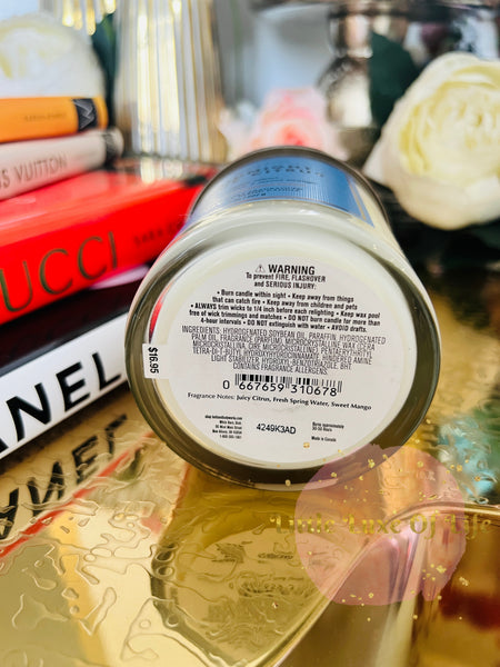 Bath & Body Works 🇺🇸 MIDNIGHT BLUE CITRUS single-wick Candle 7 oz / 198g