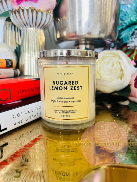 Bath & Body Works 🇺🇸 SUGARED LEMON ZEST single-wick Candle 7 oz / 198g