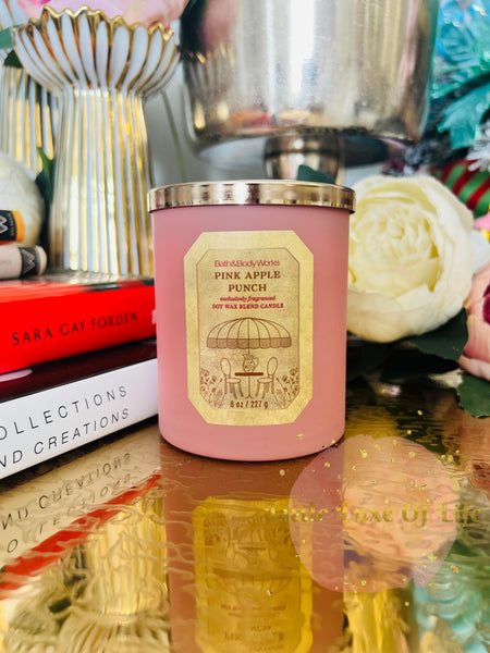 Bath & Body Works 🇺🇸 PINK APPLE PUNCH single-wick Candle 7 oz / 198g