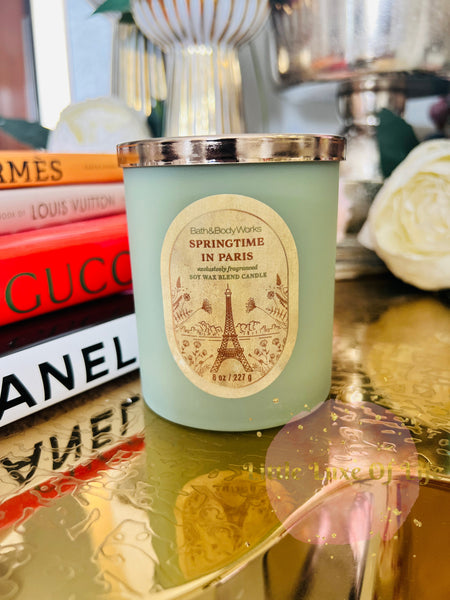 Bath & Body Works 🇺🇸 SPRINGTIME IN PARIS single-wick Candle 7 oz / 198g