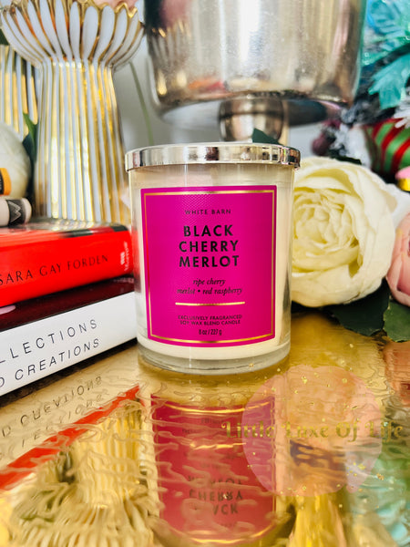 Bath & Body Works 🇺🇸 BLACK CHERRY MERLOT single-wick Candle 7 oz / 198g