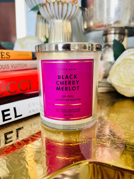 Bath & Body Works 🇺🇸 BLACK CHERRY MERLOT single-wick Candle 7 oz / 198g