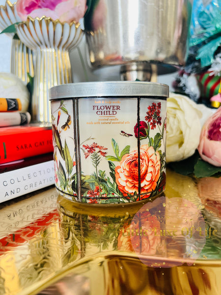 Bath & Body Works 🇺🇸 FLOWERCHILD 3-wick Candle 14.5 oz / 411 g