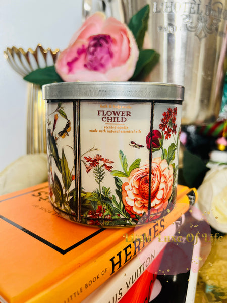 Bath & Body Works 🇺🇸 FLOWERCHILD 3-wick Candle 14.5 oz / 411 g