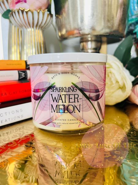 Bath & Body Works 🇺🇸 SPARKLING WATERMELON 3-wick Candle 14.5 oz / 411 g