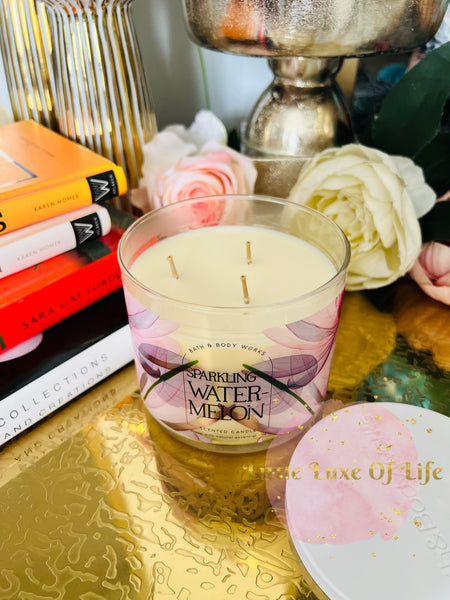 Bath & Body Works 🇺🇸 SPARKLING WATERMELON 3-wick Candle 14.5 oz / 411 g