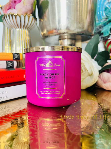 Bath & Body Works 🇺🇸 BLACK CHERRY MERLOT 3-wick Candle 1.5 oz / 411 g
