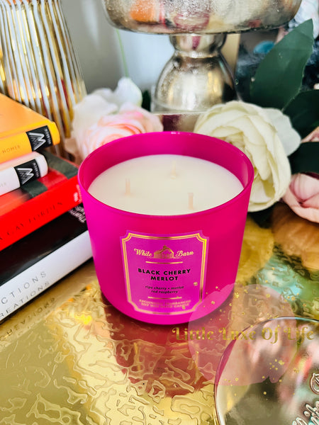 Bath & Body Works 🇺🇸 BLACK CHERRY MERLOT 3-wick Candle 1.5 oz / 411 g
