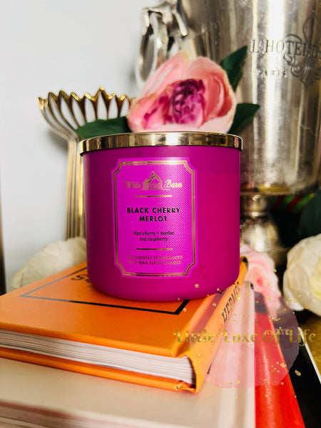 Bath & Body Works 🇺🇸 BLACK CHERRY MERLOT 3-wick Candle 1.5 oz / 411 g