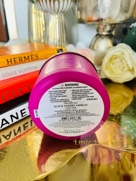 Bath & Body Works 🇺🇸 BLACK CHERRY MERLOT 3-wick Candle 1.5 oz / 411 g