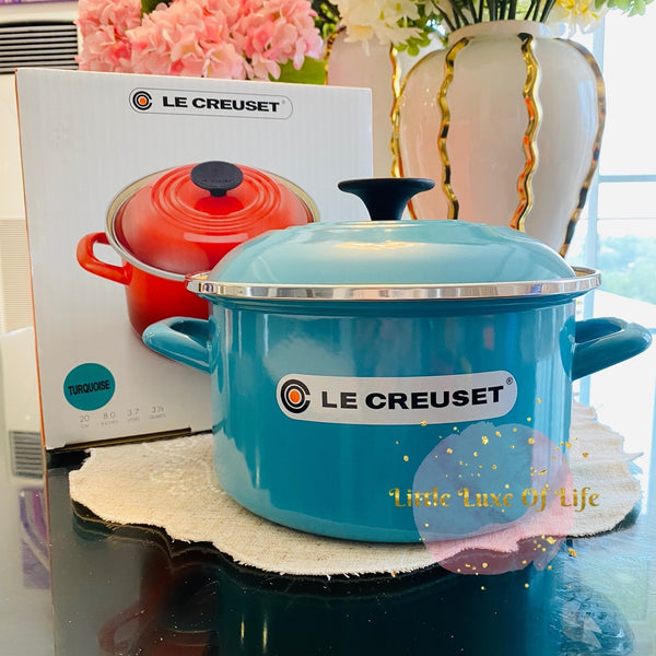 Le Creuset Stockpot 3 7/8qt. 20cm - TURQUOISE