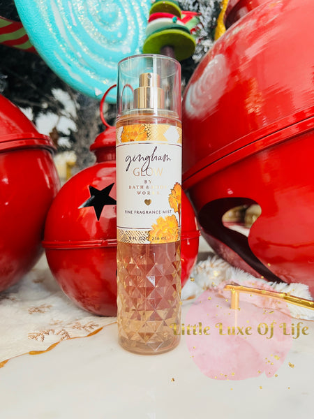 Bath & Body Works 🇺🇸 GINGHAM GLOW Fine Fragrance Mist 8 fl oz /236mL