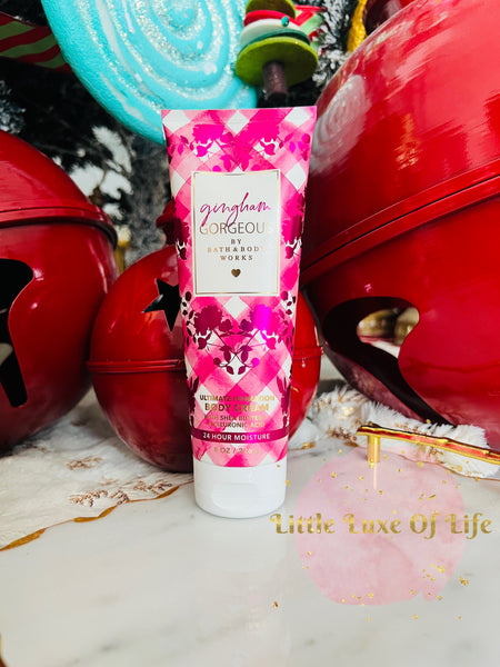 Bath & Body Works 🇺🇸 GINGHAM GORGEOUS Ultimate Hydration Body Cream 8 fl oz / 226g