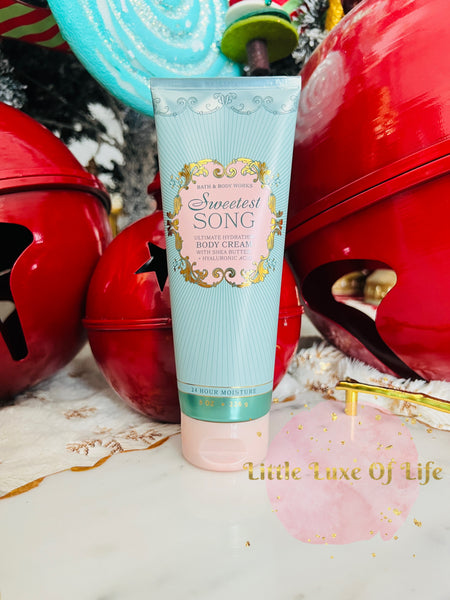 Bath & Body Works 🇺🇸 SWEETEST SONG Ultimate Hydration Body Cream 8 fl oz / 226g