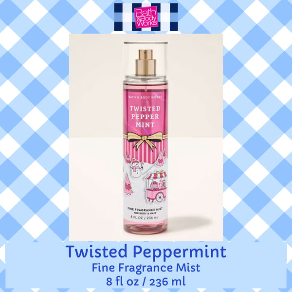Bath & Body Works 🇺🇸 TWISTED PEPPERMINT Fine Fragrance Mist 8 fl oz /236mL