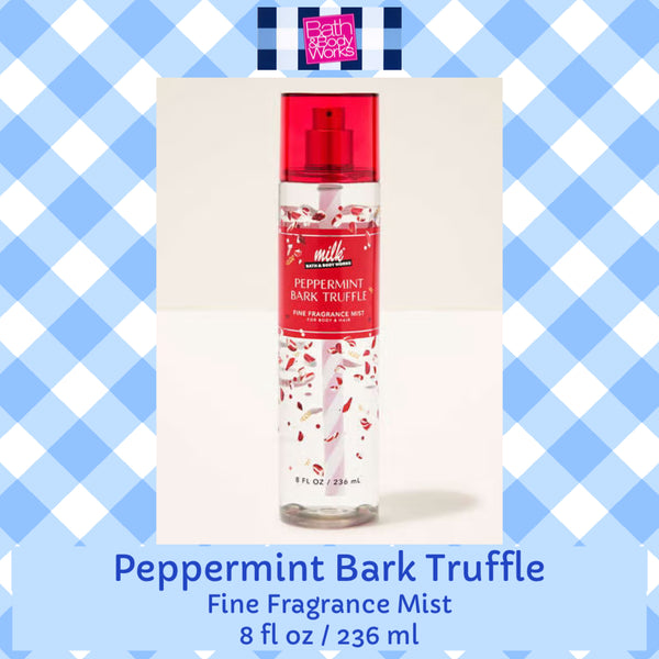 Bath & Body Works 🇺🇸 PEPPERMINT BARK TRUFFLE Fine Fragrance Mist 8 fl oz /236mL