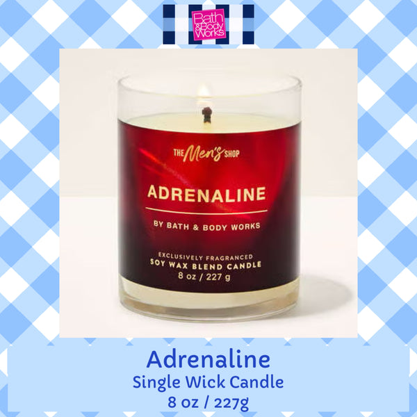 Bath & Body Works 🇺🇸 ADRENALINE single-wick Candle 8 oz / 227g