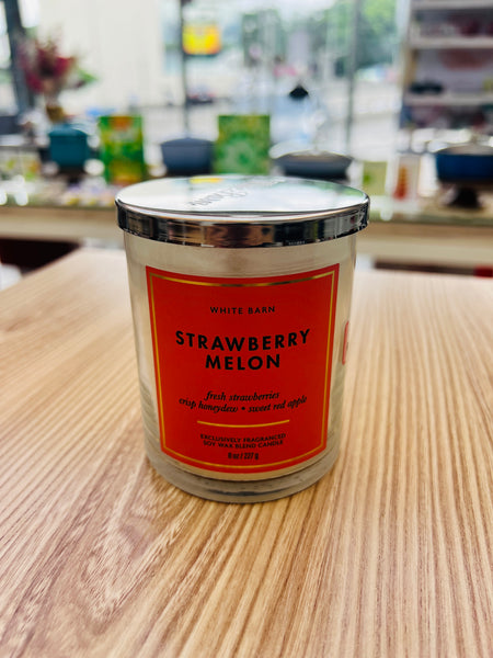 Bath & Body Works 🇺🇸 STRAWBERRY MELON single-wick Candle 7 oz / 198g