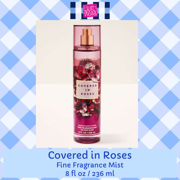 Bath & Body Works 🇺🇸 COVERED IN ROSES Fine Fragrance Mist 8 fl oz /236mL