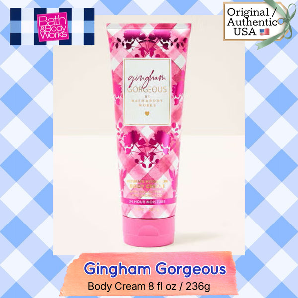 Bath & Body Works 🇺🇸 GINGHAM GORGEOUS Ultimate Hydration Body Cream 8 fl oz / 226g