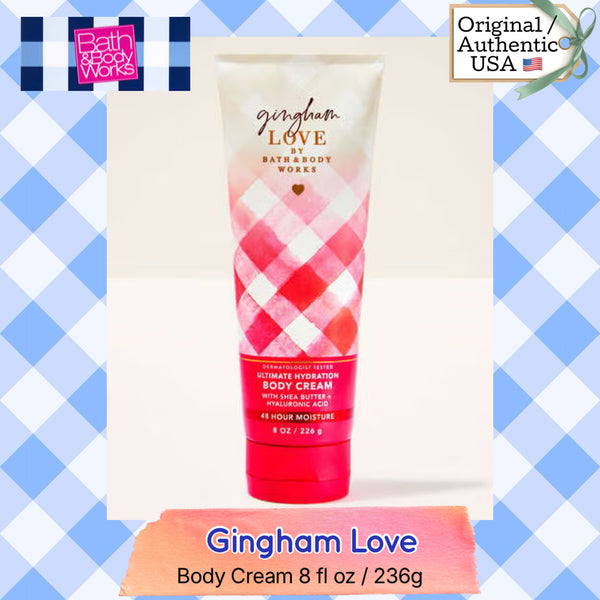 Bath & Body Works 🇺🇸 GINGHAM LOVE Ultimate Hydration Body Cream 8 fl oz / 226g