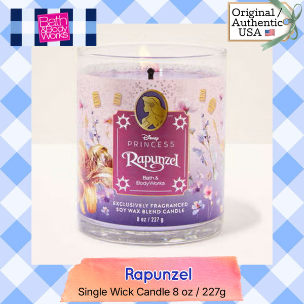 Bath & Body Works 🇺🇸 Disney RAPUNZEL single-wick Candle 8 oz / 227g