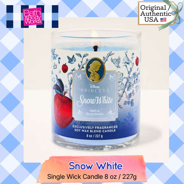 Bath & Body Works 🇺🇸 Disney SNOW WHITE single-wick Candle 8 oz / 227g
