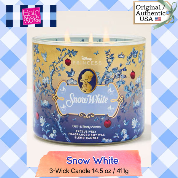 Bath & Body Works 🇺🇸 Disney SNOW WHITE 3-wick Candle 14.5 oz / 411 g