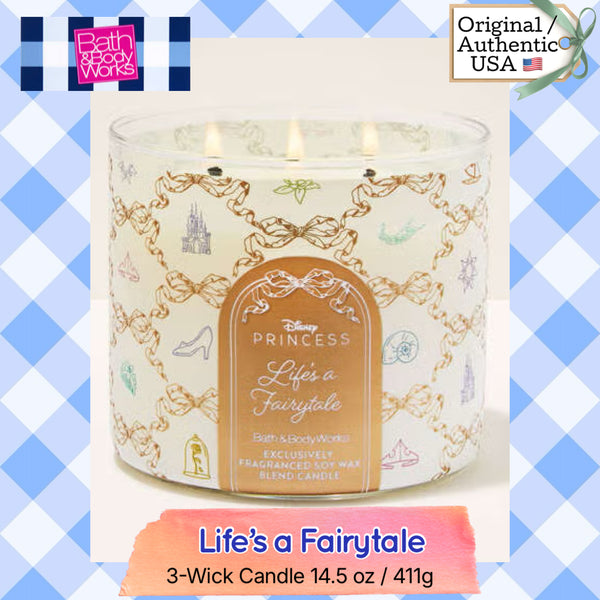 Bath & Body Works 🇺🇸 Disney LIFE'S A FAIRYTALE 3-wick Candle 14.5 oz / 411 g