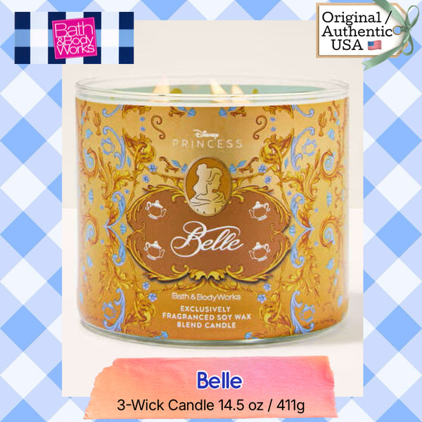 Bath & Body Works 🇺🇸 Disney BELLE 3-wick Candle 14.5 oz / 411 g