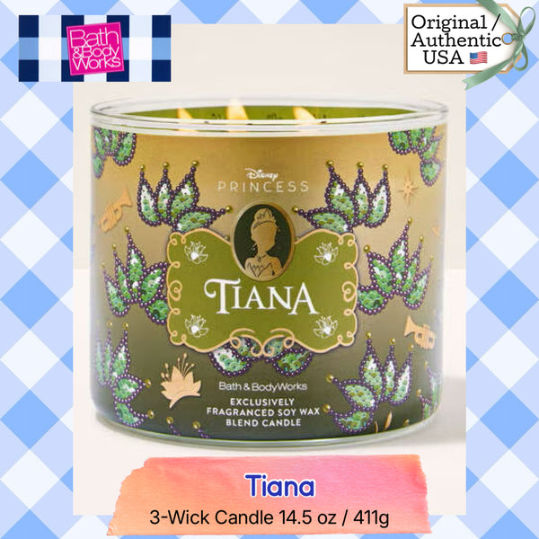 Bath & Body Works 🇺🇸 Disney TIANA 3-wick Candle 14.5 oz / 411 g