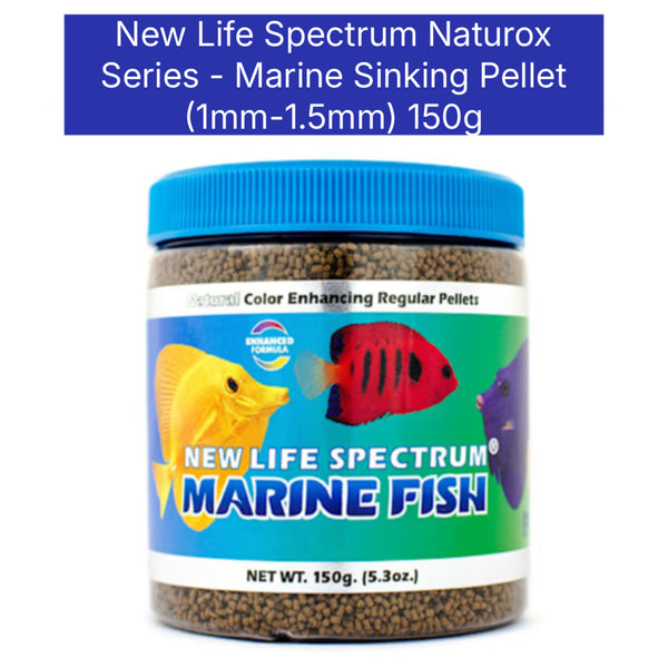 New Life Spectrum Naturox Series - Marine Sinking Pellet (1mm-1.5mm) 150g