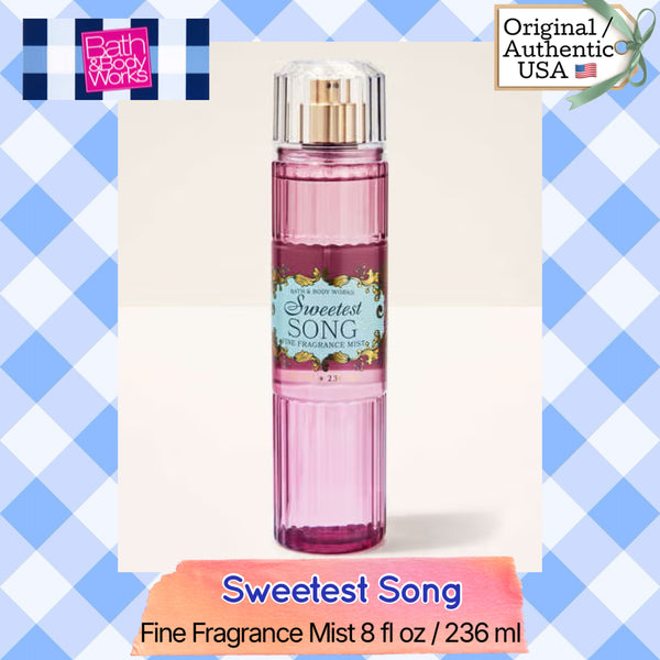 Bath & Body Works 🇺🇸 SWEETEST SONG Fine Fragrance Mist 8 fl oz /236mL