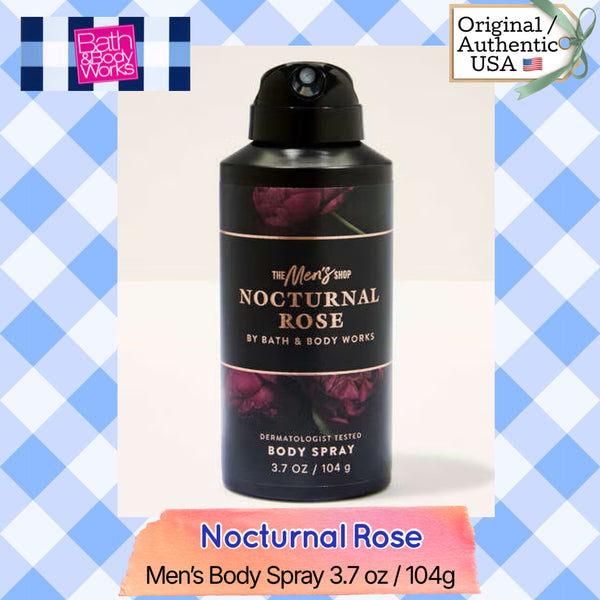 Bath & Body Works 🇺🇸 NOCTURNAL ROSE Men's Body Spray 3.7 oz / 104g