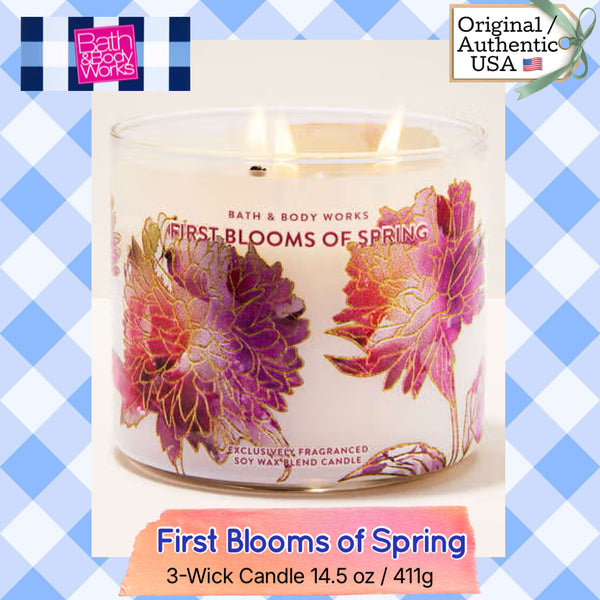 Bath & Body Works 🇺🇸 FIRST BLOOMS OF SPRING 3-wick Candle 14.5 oz / 411 g