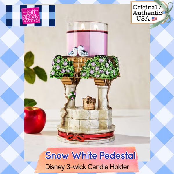 Bath & Body Works 🇺🇸 Disney SNOW WHITE PEDESTAL 3-Wick Candle Holder