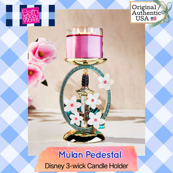 Bath & Body Works 🇺🇸 Disney MULAN PEDESTAL 3-Wick Candle Holder