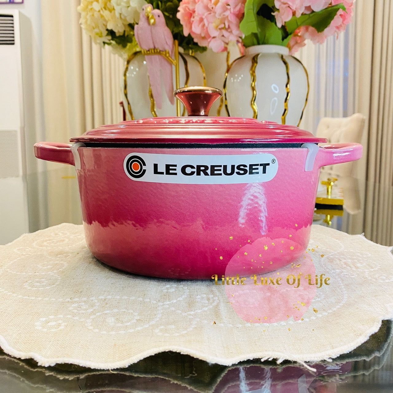 LE CREUSET ジャポネーゼ22cm ローズマリー シグニチャー ココット・ジャポネーズ 18cm オレンジ (シルバーツマミ