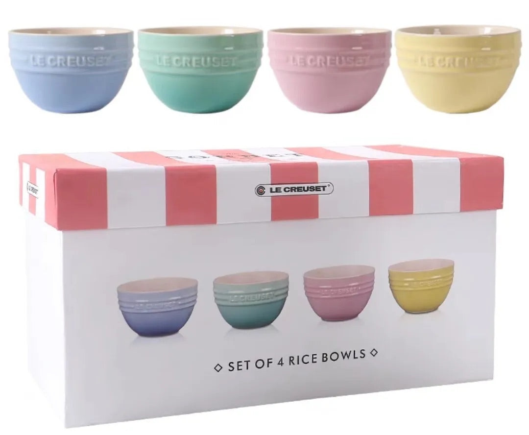 Le Creuset Rice Bowl Sorbet 10cm, Set of 4 – LittleLuxeOfLife